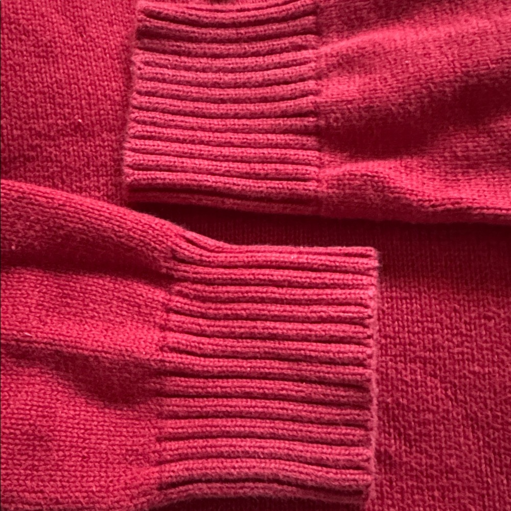 Polo by Ralph Lauren Men's vintage 1/4 button Turtleneck cottonSweater Red Sz S - Picture 9 of 10